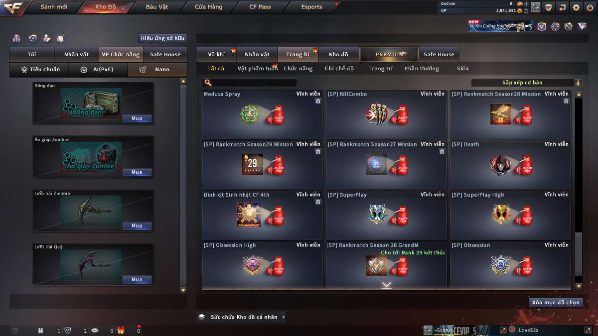 shop acc cf uy tin gia re